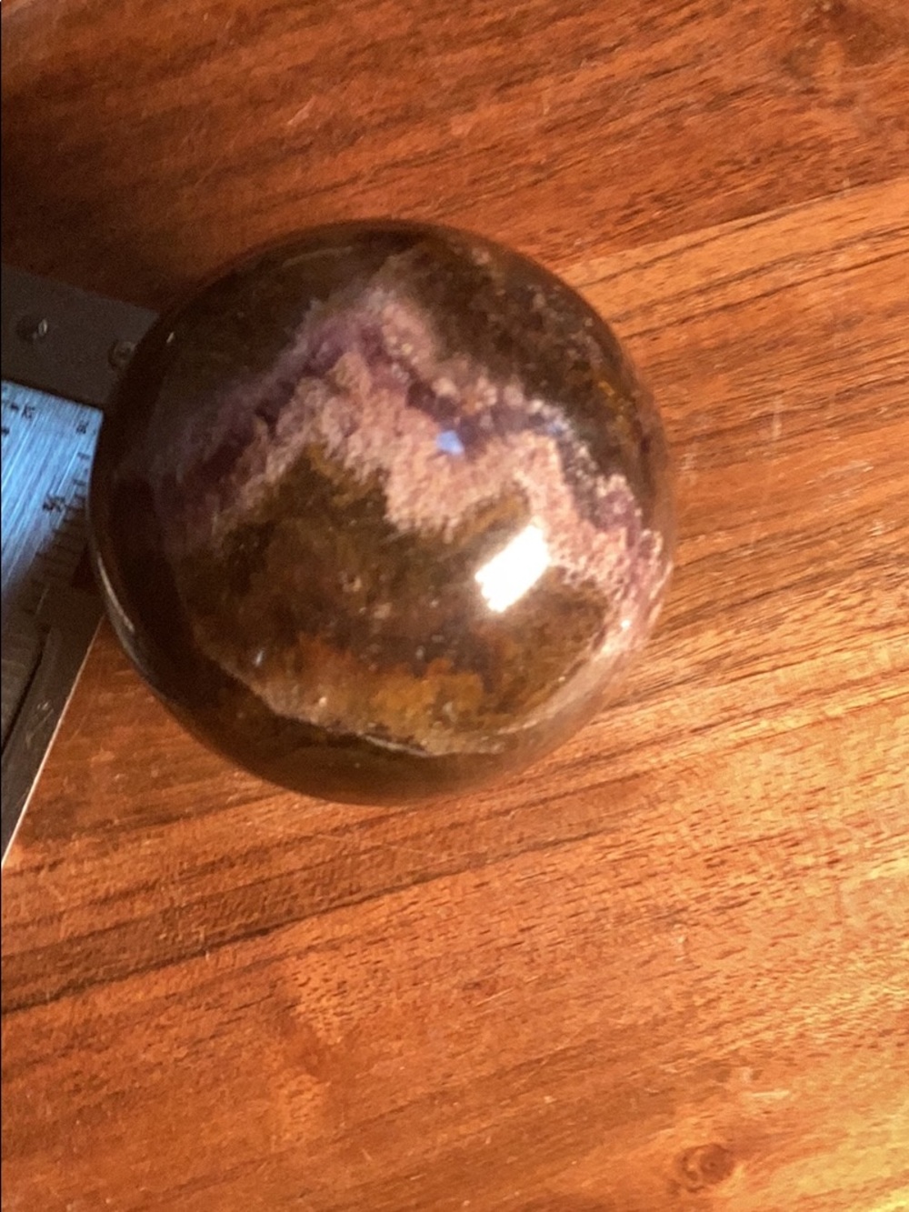 garden fluorite sphere - Picture 3 of 3